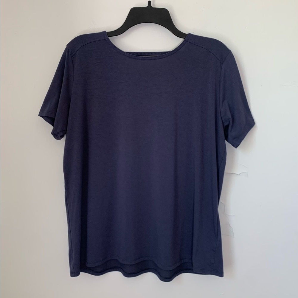 Columbia Strappy Back Blue Tee XL Workout Sportswear